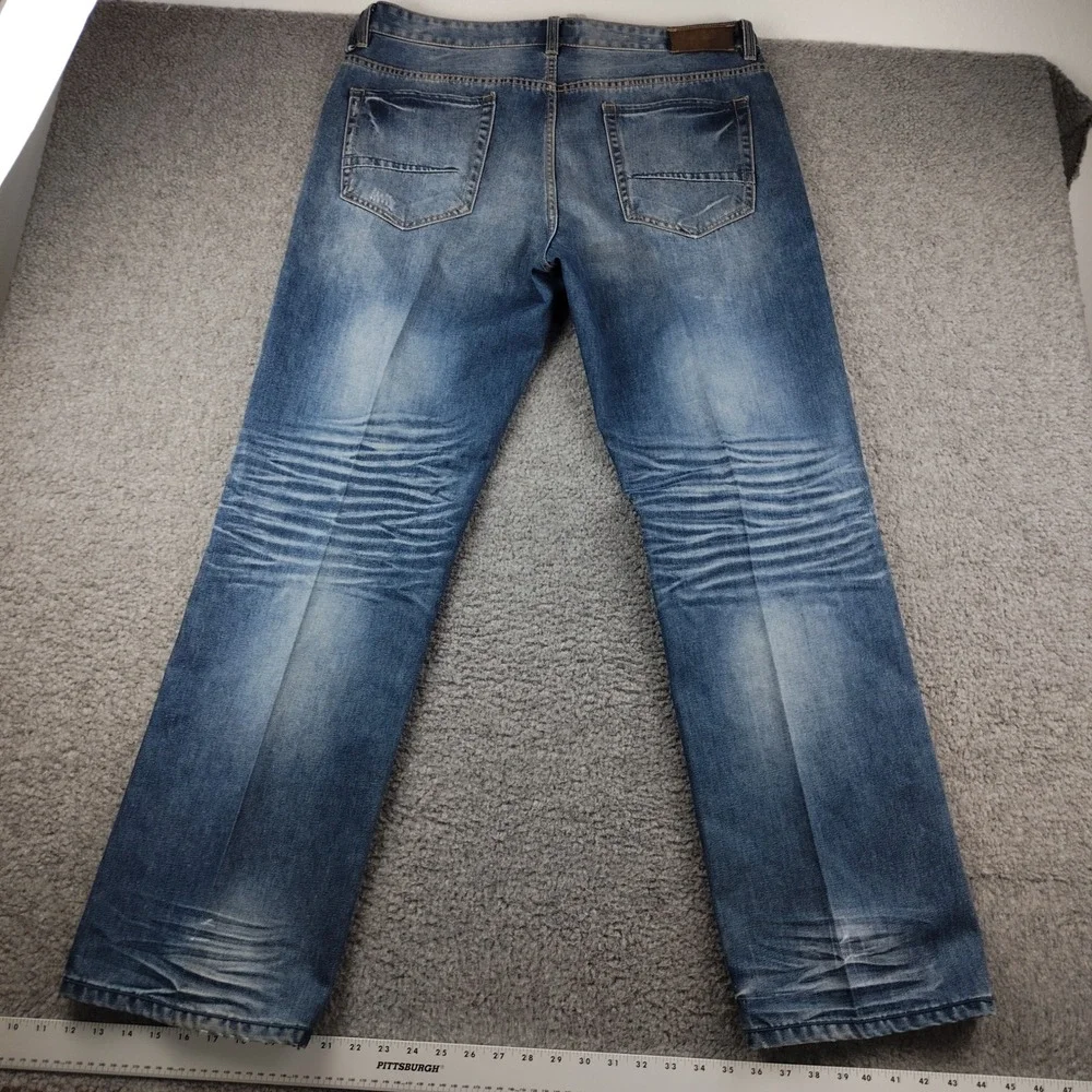 Sean John Jeans Mens 36x34 Relaxed Hamilton Blue Baggy Whisker Y2K Hip Hop